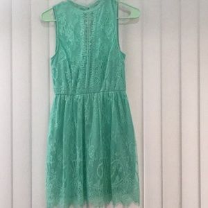Teal Lace Dress
